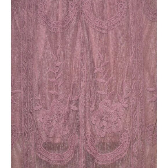 Altar’d State Lace Overlay Maxi Dress Dusty Rose Size S Romantic Feminine - Picture 6 of 15